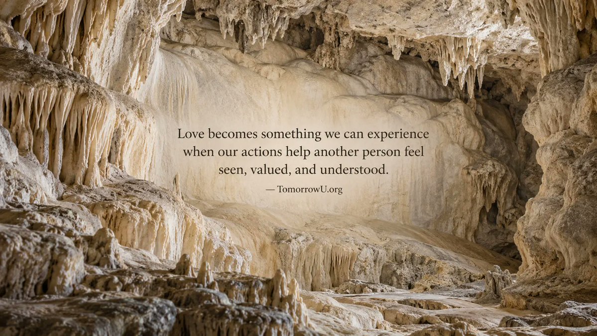 TomorrowU_org's tweet photo. Love becomes easier to recognize when it takes shape in everyday life.

A thoughtful question, patient listening, encouragement, or simply being there can tell someone: you matter to me.

✨ https://t.co/MGCnfmZJDg

via @TomorrowU_org

#Love #Caring #Relationships https://t.co/rPvsx3VjlG