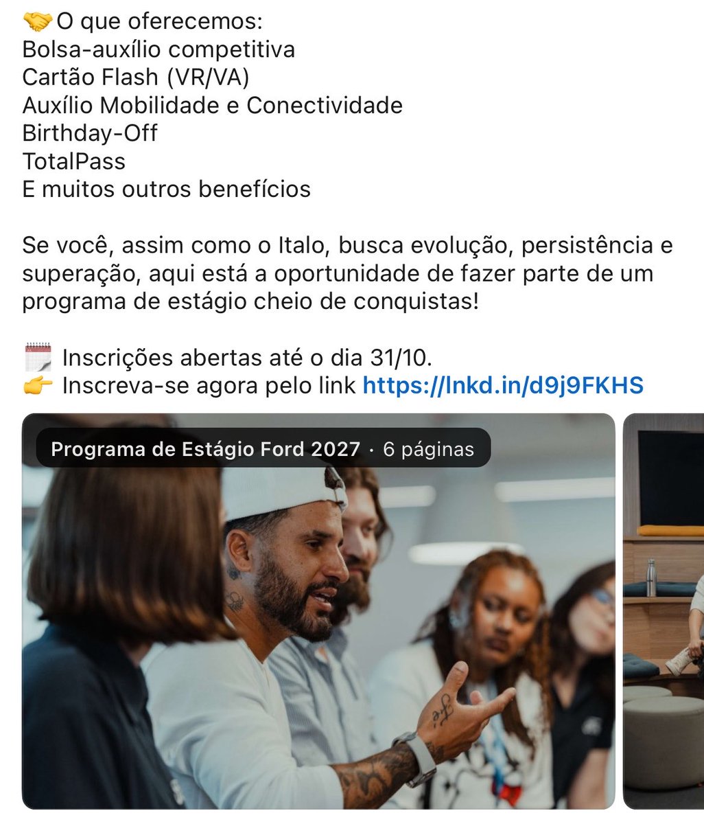 knstudy_'s tweet photo. Pessoal, a Ford está com inscrições abertas para 40 vagas de estágio em SP, Tatuí e Camaçari!

Inscrições até 31 de outubro: https://t.co/7Qvfw2BMxC https://t.co/MbjNdB81ns