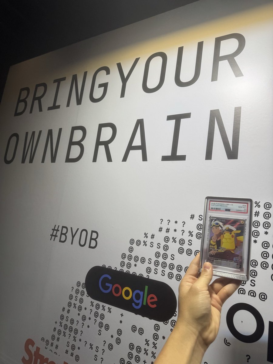 lclwalter's tweet photo. Today’s 🔶 day, bringing Captain Pikachu (first simplified chinese exclusive card) for the day, starting with @chatchat , co-hosted by @bnbchain.
Event’s stacked! @Google @OpenAI @Strategy @ladyxtel https://t.co/JSidJYegVz