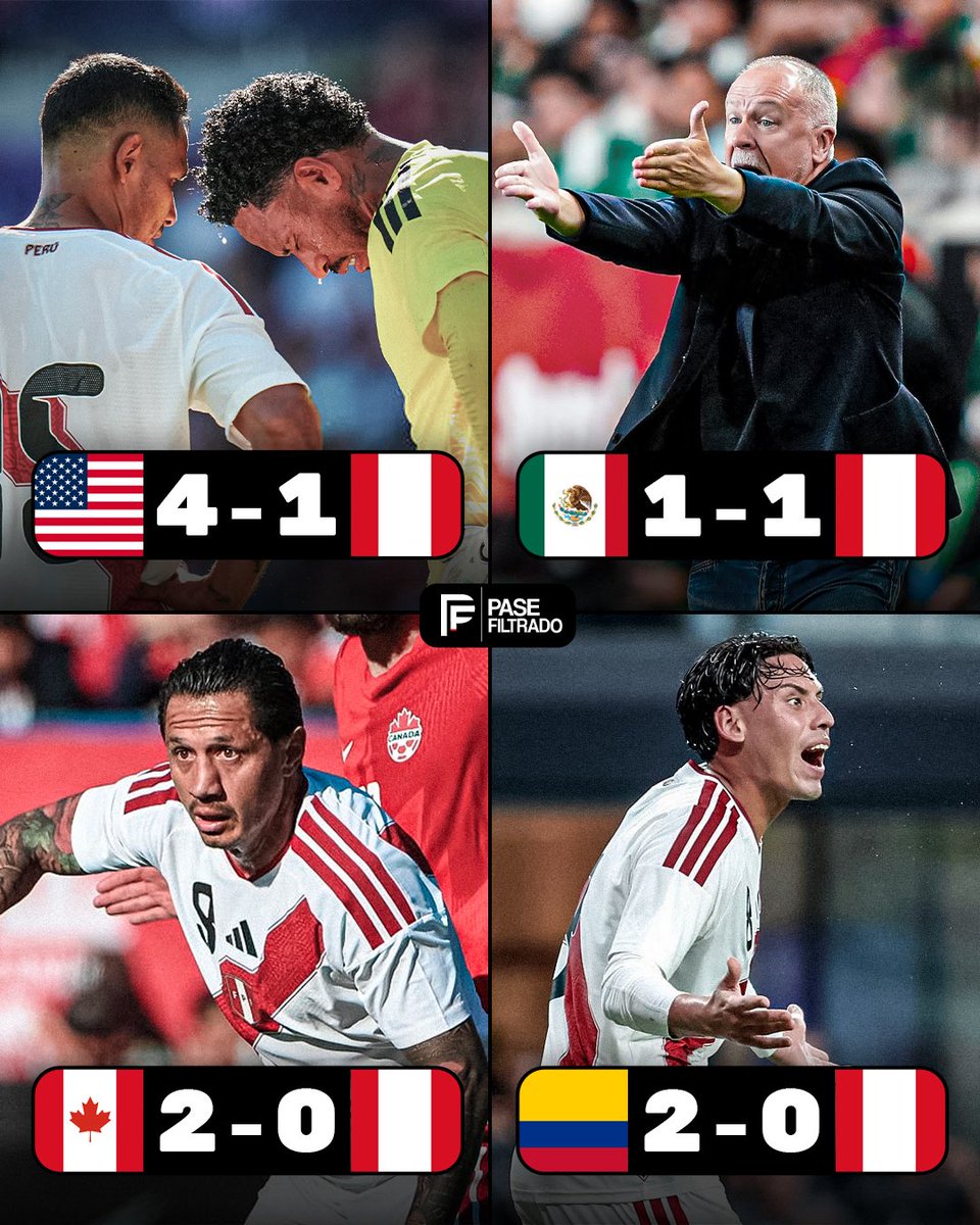 pasefiltradope's tweet photo. 🇵🇪🚨😳 ¿Qué PUNTAJE le pones a la fecha FIFA de Perú? ¿Debe seguir Mano Menezes al mando de la Selección Peruana?

❌ Derrota contra Estados Unidos
➖ Empate contra México
❌ Derrota contra Canadá
❌ Derrota contra Colombia
❌ 1 partido ganado de 8 https://t.co/u33bJVee7p