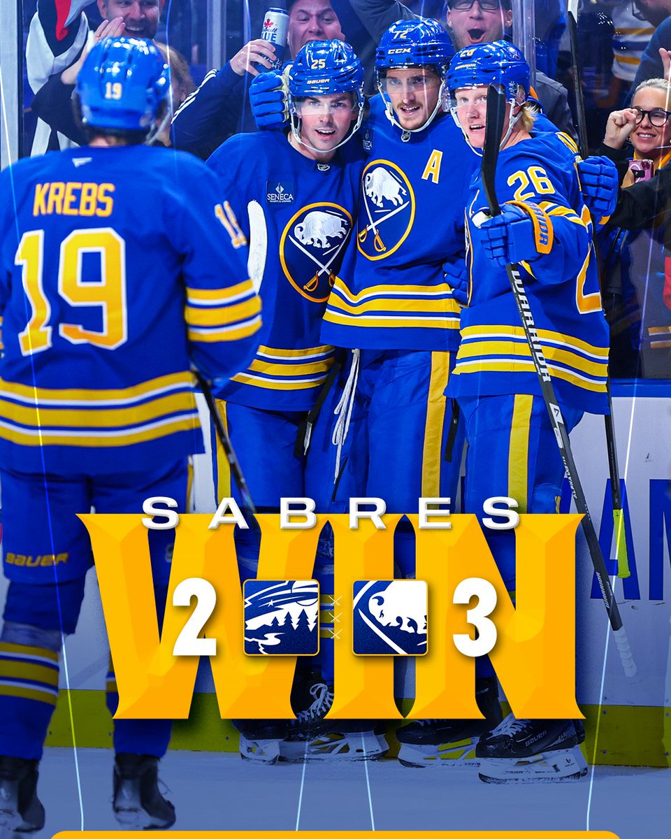BuffaloSabres's tweet photo. SABRES WINNNNN!!!!

#LetsGoBuffalo https://t.co/QbQJ9zKNiX