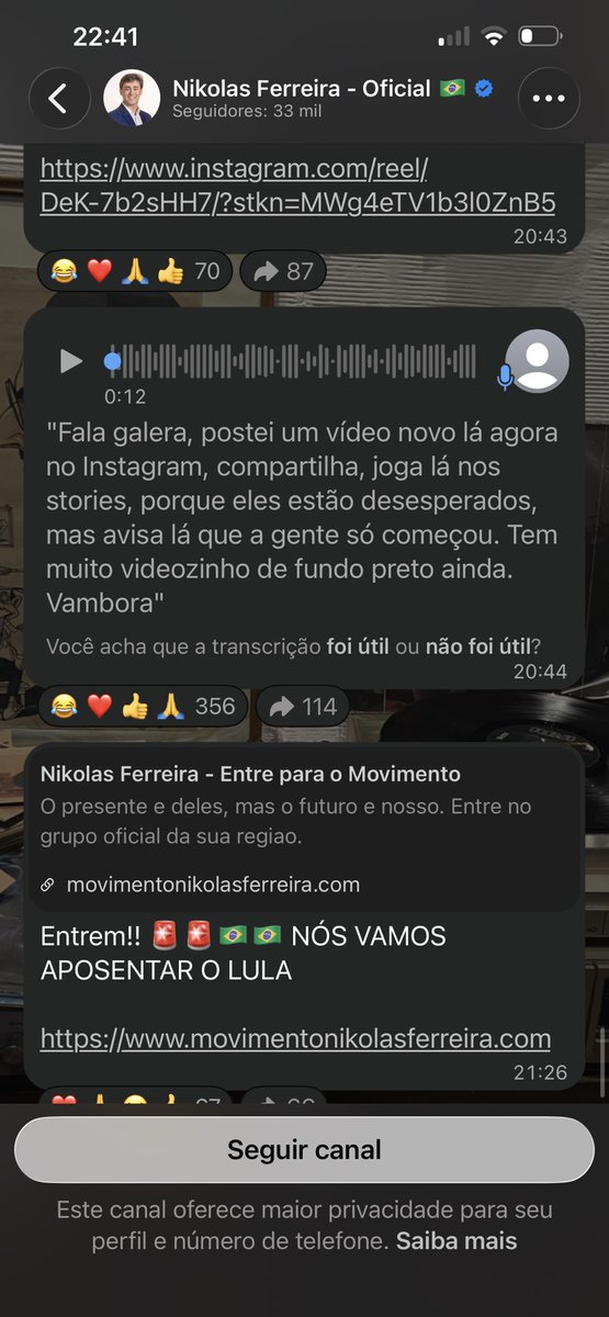 hrychat's tweet photo. a direita já tem os videozinhos prontos! Vamos correr atrás de fazer a virada https://t.co/Ngi7nIU238