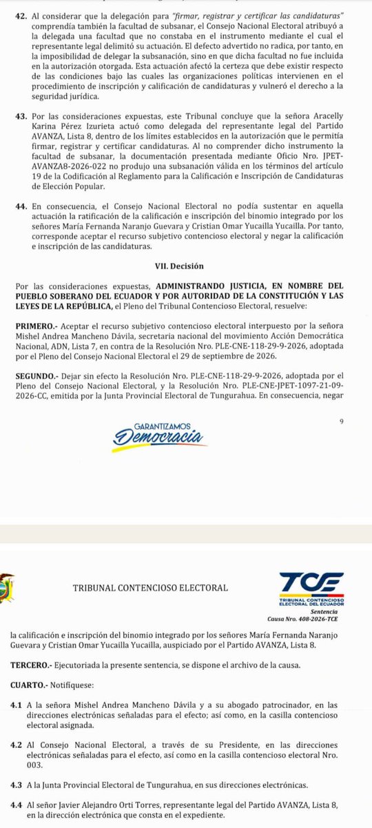 OrlandoPerezEC's tweet photo. ‼️NO TIENEN LÍMITES‼️

Se bajaron a la más opcionada para ser prefecta de Tungurahua, todo porque tenía mucho chance y porque hace 15 años atrás fue @RC5Oficial y ya no era ni de este movimiento como 10 años. ‼️TIENEN MIEDO DE PERDER‼️ Y todo puede pasar hasta el 9 de noviembre ⤵️