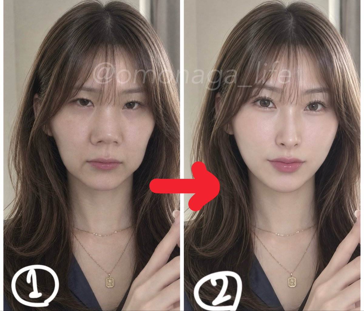 整形の現実
①→②は頑張れば到達可能。
②→③は無理。
整形はパーツの形を変えるのは得意だが、配置は変えられないので。
(※両顎とかしない限り)
整形して③になった人の元の顔が①だと思ってる人が多すぎるけど、
①は②程度に小綺麗にするのが限界で、どう足掻いても③にはなれないのよ……。 https://t.co/oNGRTJUOSh