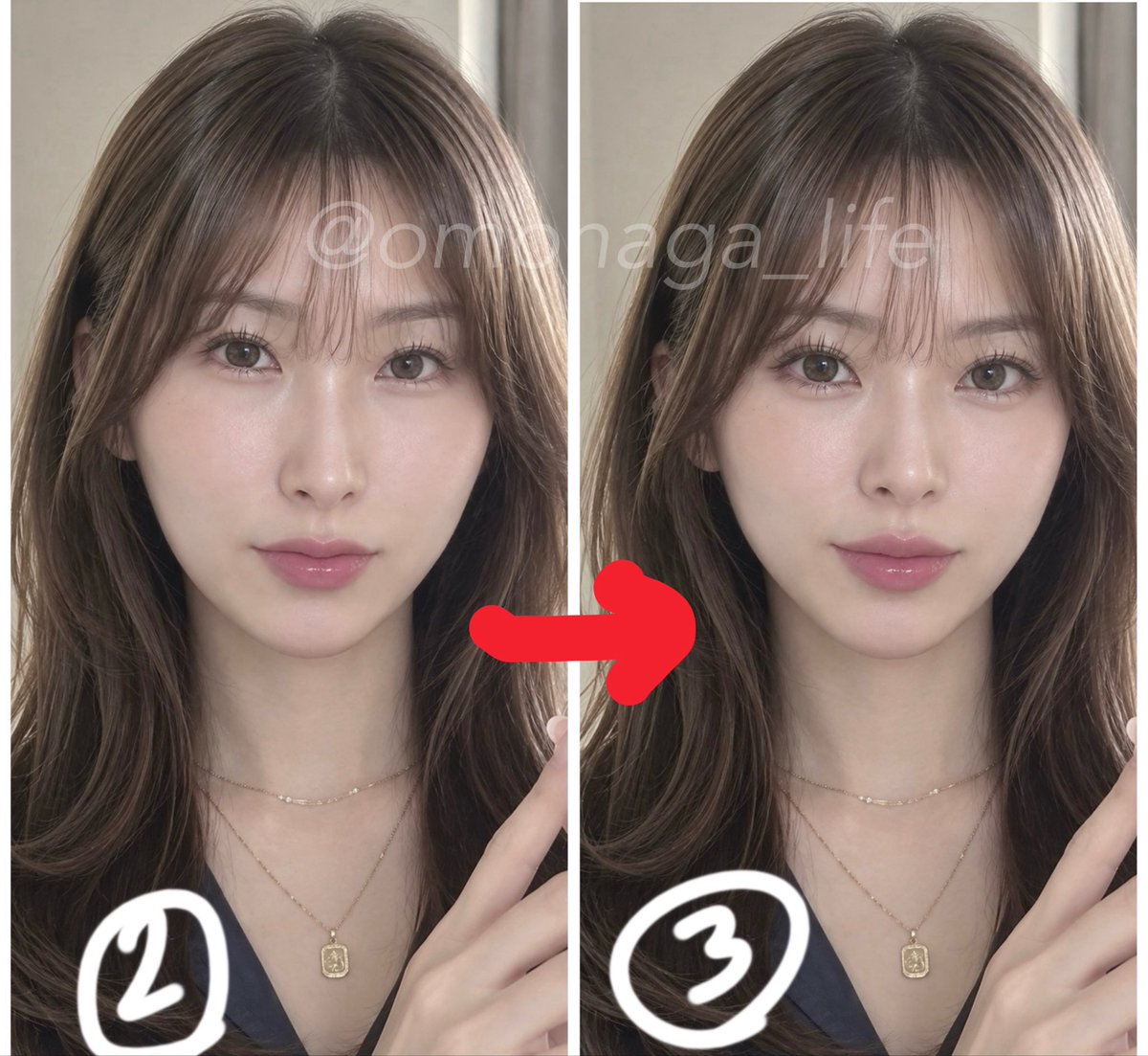 整形の現実
①→②は頑張れば到達可能。
②→③は無理。
整形はパーツの形を変えるのは得意だが、配置は変えられないので。
(※両顎とかしない限り)
整形して③になった人の元の顔が①だと思ってる人が多すぎるけど、
①は②程度に小綺麗にするのが限界で、どう足掻いても③にはなれないのよ……。 https://t.co/oNGRTJUOSh