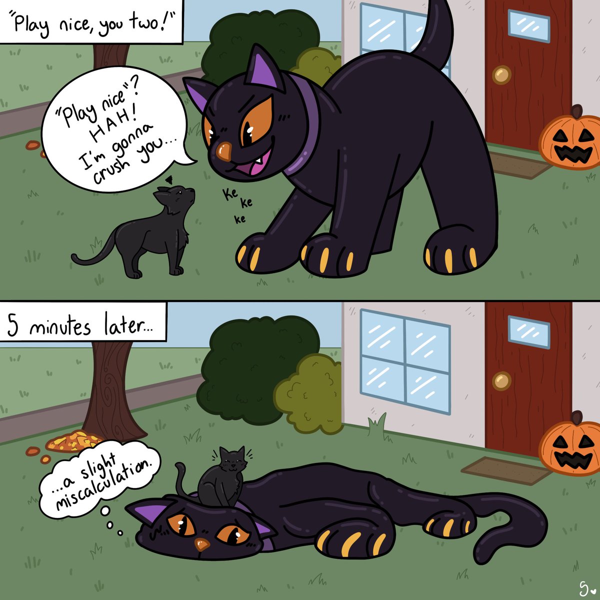 SnakiesSunnie's tweet photo. #Inktober Day 5: smack
#inktober2026 #cat #halloween https://t.co/06xkuA3104