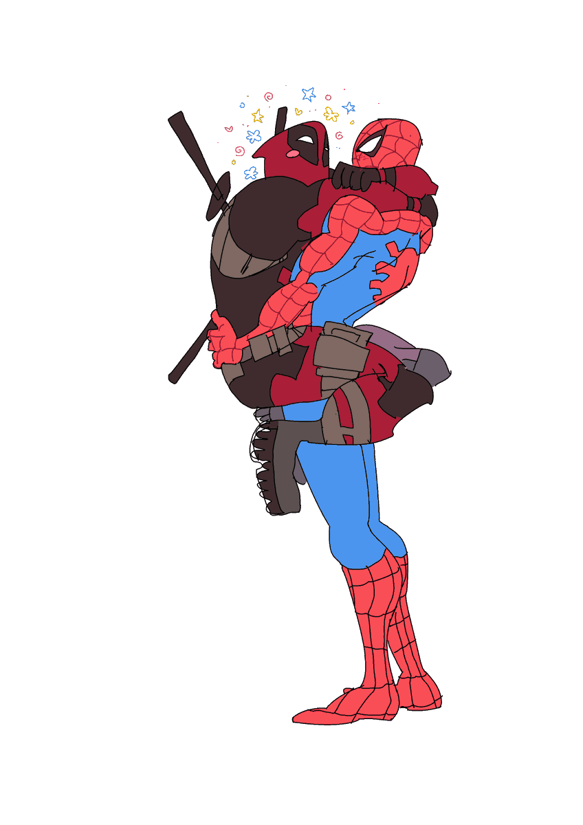 papanowo's tweet photo. i always thought they were cute :P
#spideypool https://t.co/ARwpQNcOpK