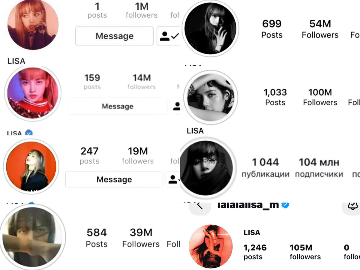 idatelalisa's tweet photo. Lisa’s IG pfps through the years 🥹 https://t.co/uYrkaDqa9y