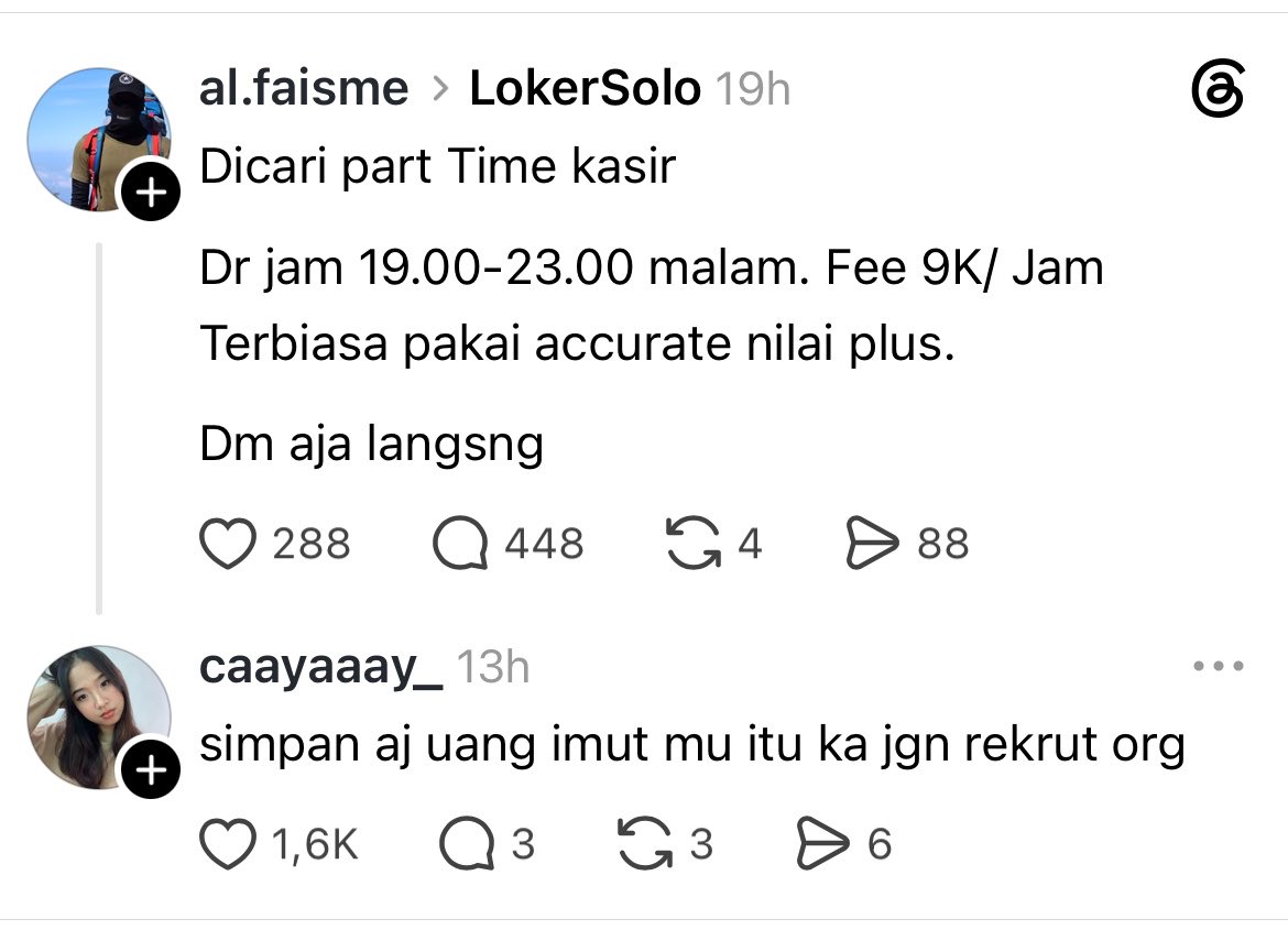 flllowiee's tweet photo. Job market Indo kacaw https://t.co/q9MJkJdPRe