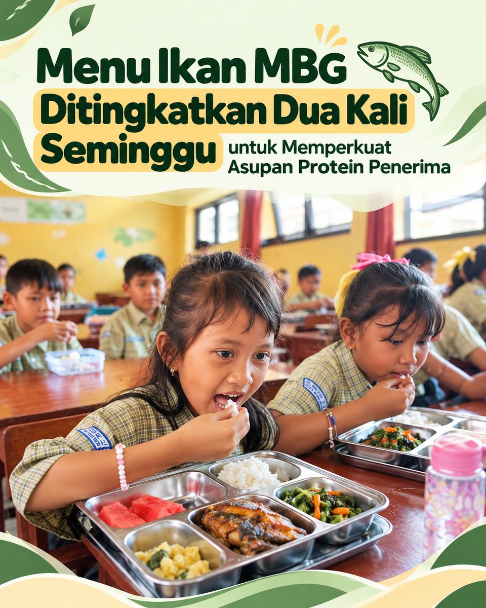 itsmeginar's tweet photo. Program Makan Bergizi Gratis tidak hanya menjamin kecukupan gizi anak-anak, tapi juga berkontribusi mencetak generasi unggul menuju Indonesia Emas 2045. #mbg https://t.co/DVQTCa1RDq