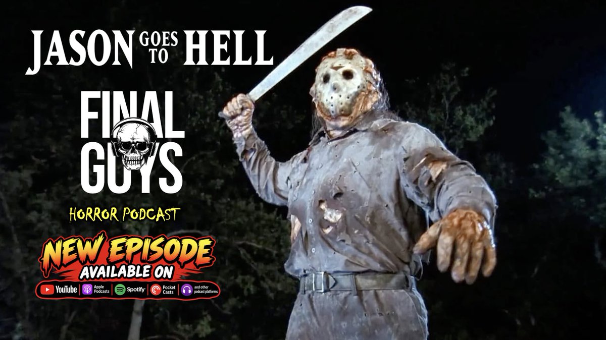 FinalGuys's tweet photo. This week Jason Goes to Hell and we go with him. Also Beware Boiúna, Hellraiser: Revival, The Strangers Chapter 2 &amp; 3, Ju-On: The Grudge, Halloween, Baywatch Nights and more. And The Warriors come out to play, in the news. Watch or listen today. https://t.co/vG0lcr5SIt https://t.co/QdfHC26vqE