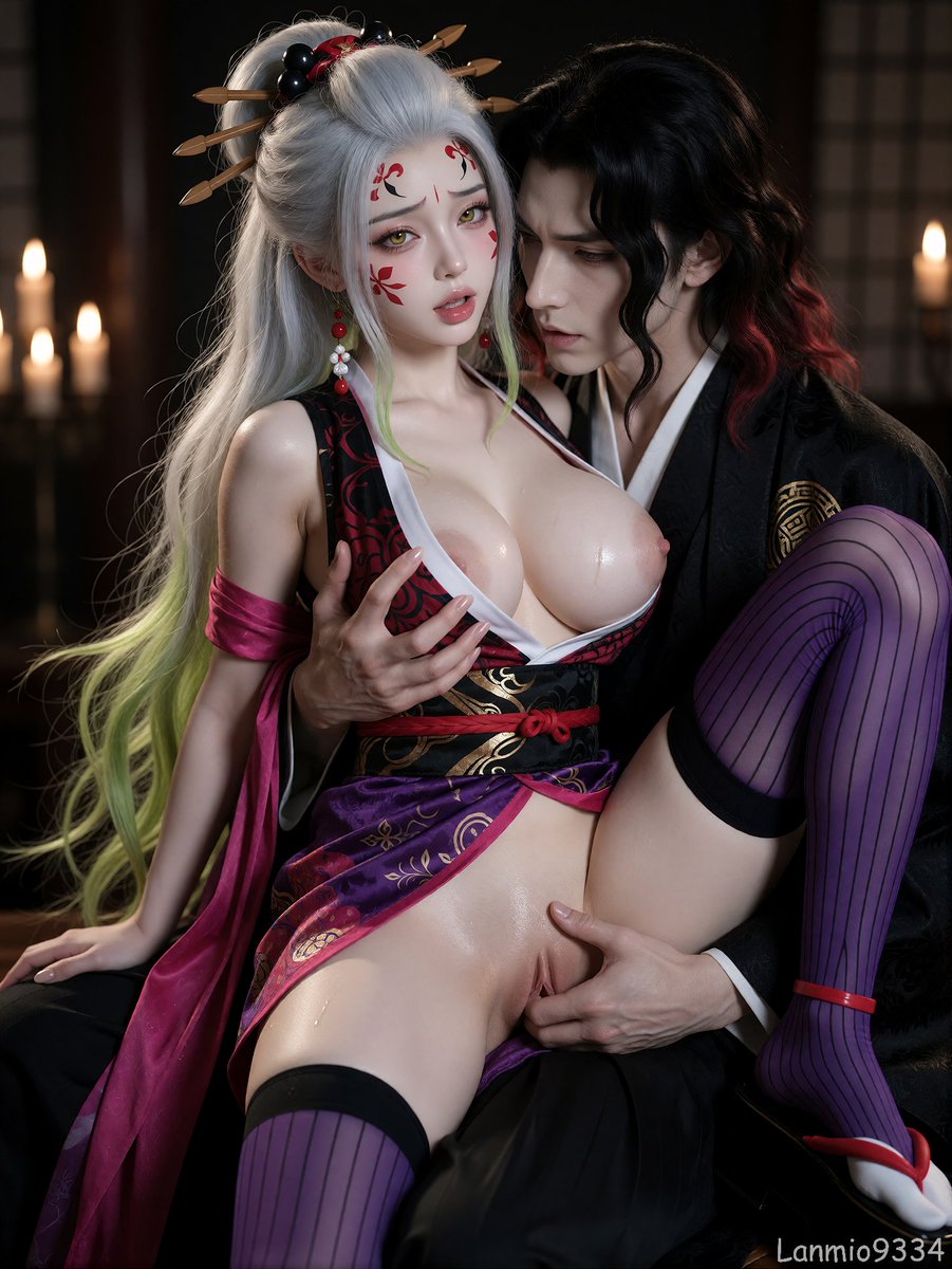 Lanmio0334's tweet photo. Daki (Demon Slayer) P2
#Daki #DemonSlayerFanart #AnimeBeauty #UpperMoonSix #MangaArt #CharacterArt #AIArt https://t.co/htZDCBvlGn