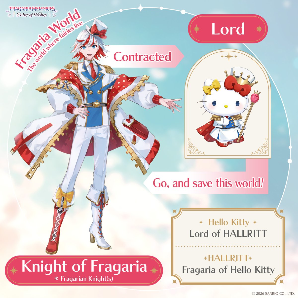 FragariaCoW_GL's tweet photo. 🍓 Knights of Fragaria 🍓

Those who have sworn to protect a Lord, such as Hello Kitty, as well as their kingdom.

They are the Knights of Fragaria (Fragarian Knights) ⚔️

In order to protect the Lords, they are now taking matters into their own hands in Fragaria World.

#FragariaGame #FragariaMemories