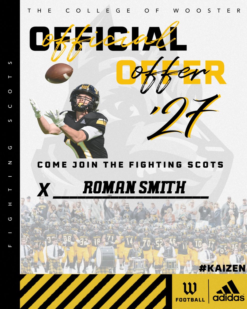 Romansmith2027's tweet photo. After great conversations with @_coachkeet I am blessed to receive a official offer from @WoosterFootball. #blessed #recruitthecolonials https://t.co/d5pfuYOSpk