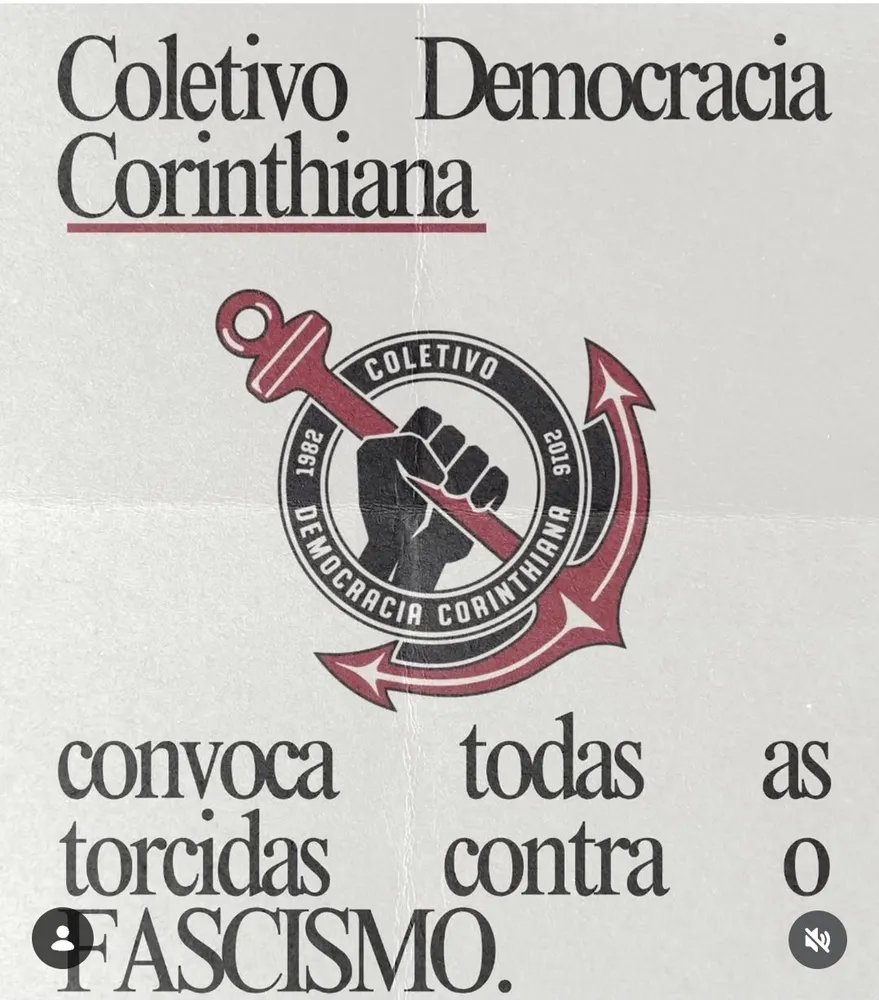 OscarAilho's tweet photo. COLETIVO DEMOCRACIA CORINTHIANA CONVOCA TODAS AS TORCIDAS CONTRA O FASCISMO! ELE NUNCA!
https://t.co/21gsz499xM https://t.co/bCAQIrfFbi