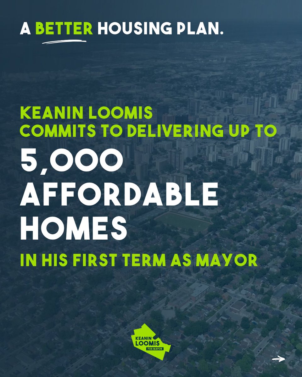 voteloomis's tweet photo. Hamilton needs more affordable housing, and it’s time to get City Hall moving faster.

I’m committed to delivering up to 5,000 affordable housing units in my first term as Mayor.

📣 Read the full statement at https://t.co/ivrojCZvWI or at the link in our bio. 

#HamOnt https://t.co/ETObp5QSk8