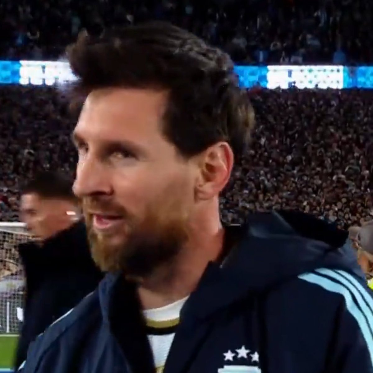 TouchlineX's tweet photo. 🚨🗣️ 𝗡𝗘𝗪: Leo Messi: "I want to say something: at the last World Cup, this year, we came close to winning it..."

"And NOTHING STRANGE happened, despite what many people said ABOUT US." https://t.co/GjKZXHq5R3