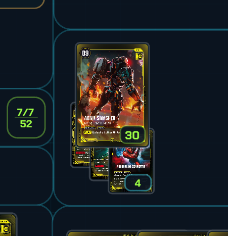 joshhi20's tweet photo. i think my Adam Smasher deck is doing ok #cyberpunk #tcg #cyberpunktcg #adamsmasher https://t.co/6XcGsNJHFY