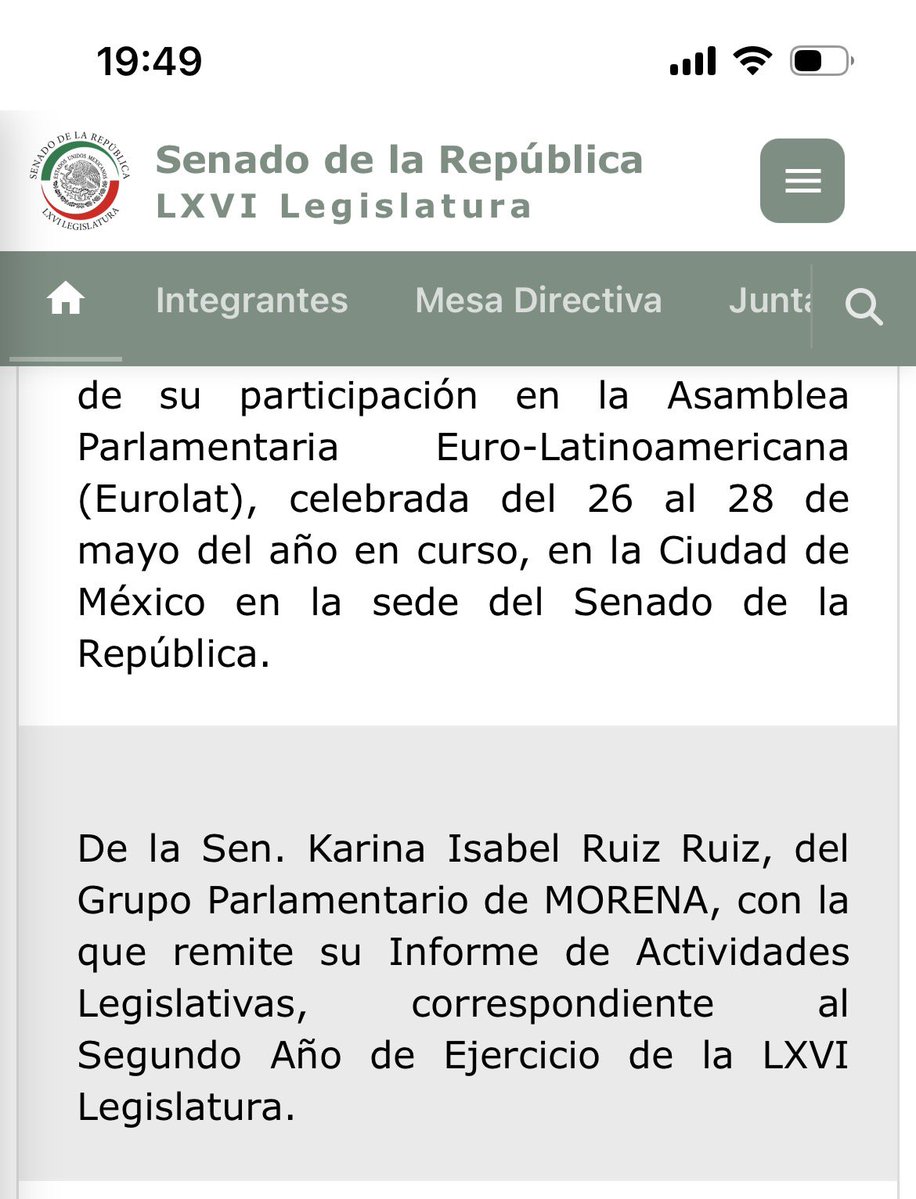 letroblesrosa's tweet photo. ‼️‼️ La senadora Karina Ruiz todavía NO puede dejar EU, porque venció su permiso de residencia.

Solicitó licencia para que su suplente votara.

El miércoles avisó que regresaba al pleno del @senadomexicano Hoy presentó su informe.

Pero NO ASISTIÓ a trabajar.

Ha faltado todo el periodo ordinario. En otros tiempos ya hubiera causado baja, tal como ordena la Constitución.