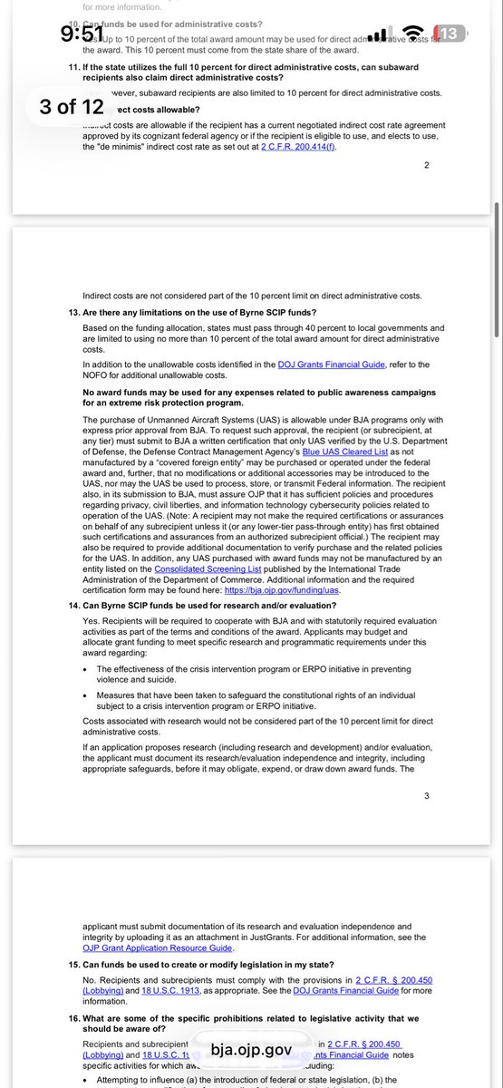 WRK_KARES's tweet photo. Omg the plot thickens The funding is a safeguard to prevent constitutional rights violations, so the ER PO is meant to prevent persons from being violated by removing their ability to bear arms. This is a gold mind of a fine during my research. 

“ERPO issued against you was unconstitutional, and it doesn't establish from this statute alone that D.C. actually used these particular federal funds in your proceeding.
Those are separate factual/legal questions.
But yes, on the narrow point you're excited about: “

“the actual federal statutory text expressly says federal award-funded ERPO programs must include safeguards designed to prevent constitutional violations.” Lmbo 😂😂😂😂😂￼

34 U.S.C. § 10152(a)(1)(I)(iv) expressly says federally funded ERPO programs must contain constitutional safeguards. It requires both pre-deprivation and post-deprivation due-process protections intended to prevent infringement of the U.S. Constitution, including the Bill of Rights and Fifth and Fourteenth Amendment protections.
