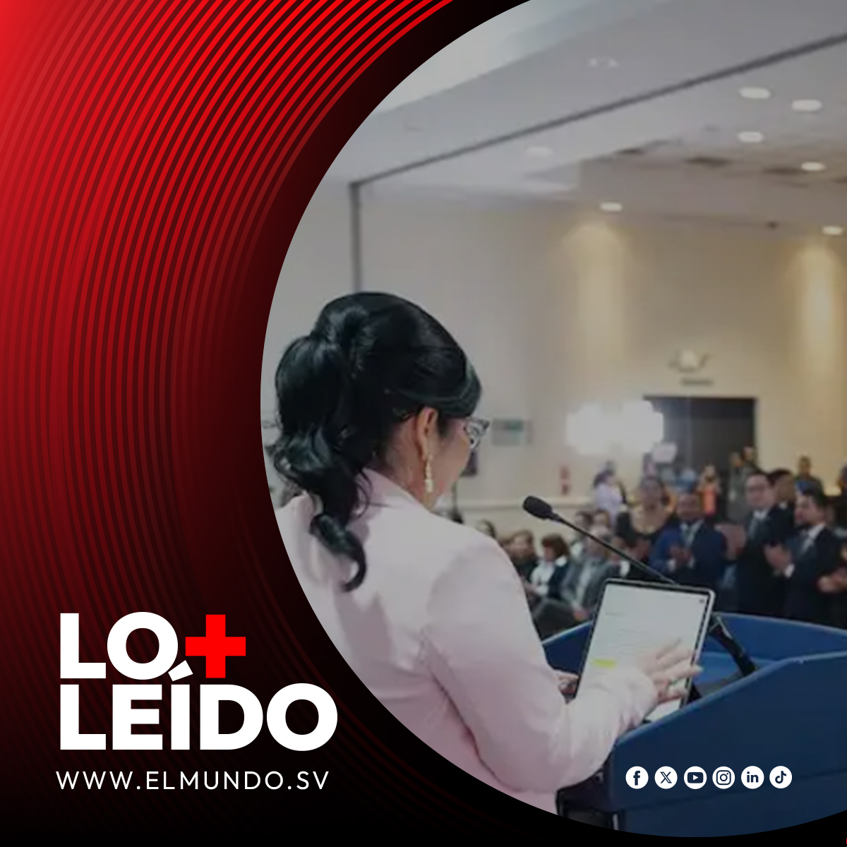 ElMundoSV's tweet photo. Lo más leído | TSE declara sin efecto credenciales de diputados del Parlacen para el periodo 2026-2031 y les ordena devolverlas
https://t.co/H1CGjMbgT6 https://t.co/pKqO1heTDc