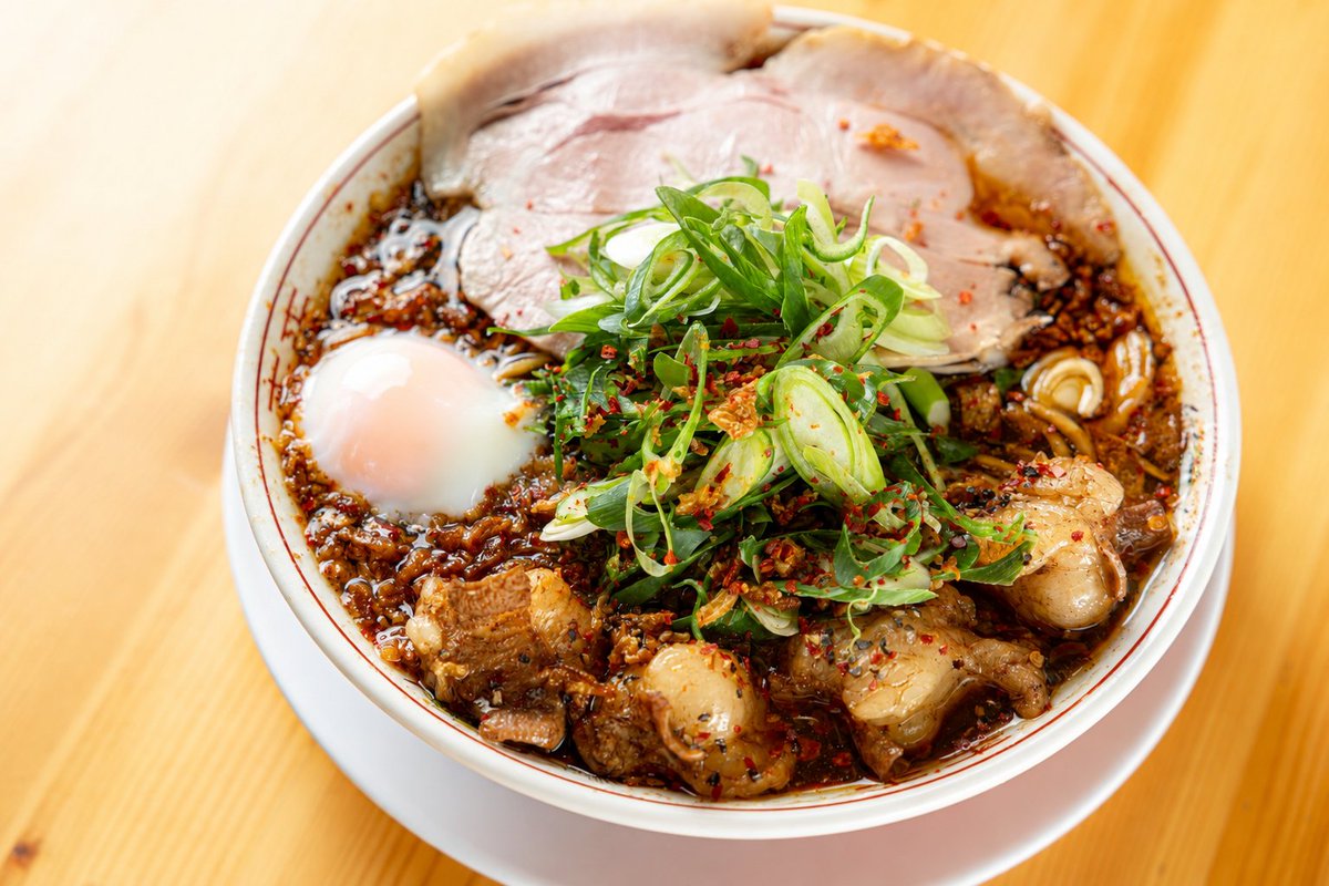 Mashimashi57149's tweet photo. ✨出店店舗情報✨
#麺や壱
【店舗PR】
和歌山・岩出市の行列店「麺や壱」が大阪へ！
圧倒的な背徳感を豪快な一杯に。「壱、腹で語れ。」🍜
📢優先レーンパス「背徳エンペラーPASS」発売中！
詳しくは👉https://t.co/3xUObWAud1
#背徳マシマシフェス2026 https://t.co/Th2oi4tnJQ