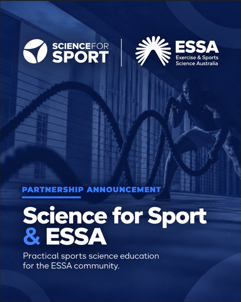 ScienceforSport's tweet photo. We're excited to share a new partnership between Science for Sport and ESSA, providing greater access to discounted learning and professional development for ESSA members. Over the next year, we'll be co-developing three new courses together.

https://t.co/O9G1t2y5gK https://t.co/cAw3U7xeLx