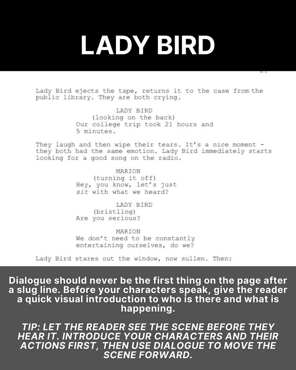 ShoreScripts's tweet photo. Download our COMPLETE GUIDE TO FORMATTING WORKBOOK and learn how to format your script with confidence. It’s just one of free Guides packed with pages of screenwriting resources to help you master your craft. #screenwriting #screenwriter

https://t.co/Bq6NzcKFnb https://t.co/LU83UuYadm
