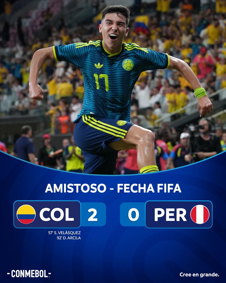 AlfredoFM77's tweet photo. FIFA:
Partido amistoso desde Miami donde Colombia le gana a Perú. https://t.co/FO2qNYacJy