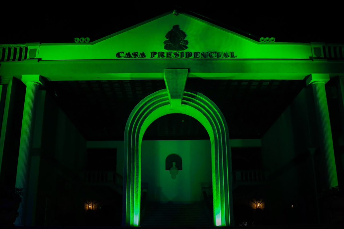 televisur's tweet photo. Casa Presidencial se iluminó de verde al sumarse a la campaña Visibles 2026, impulsada por Prepace, para promover la inclusión y los derechos de las personas con parálisis cerebral. Bajo el lema “Octubre no es un Día, es Todo un Mes”. 💚🇭🇳 https://t.co/xGNUT59rPw