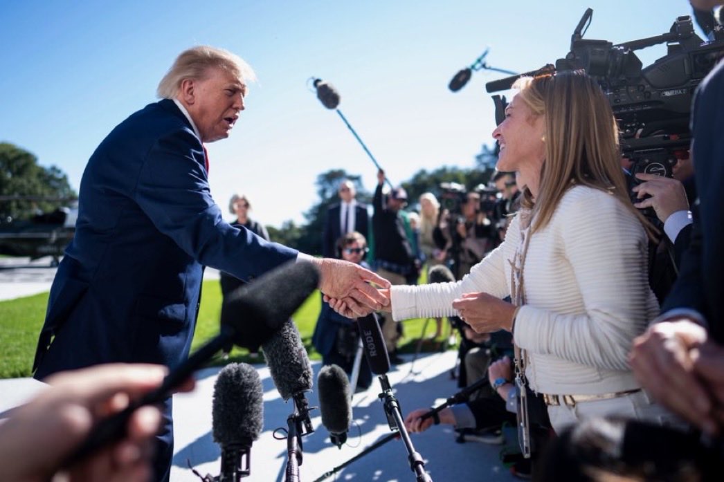 YungProspect's tweet photo. The most amazing day! President Trump took my questions about the Lincoln Reflecting Pool and it was captured by the great https://t.co/fL527lJ3yT