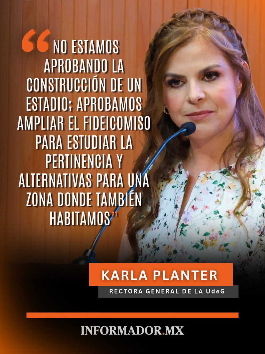 informador's tweet photo. 👩‍💼 El Consejo General Universitario de la UdeG aprobó por unanimidad la actualización del plano del Plan Maestro Los Belenes. Así como la creación de un fideicomiso que permitirá iniciar los estudios para determinar la viabilidad de un nuevo estadio. 🏟️ https://t.co/c2HtrnPUYK