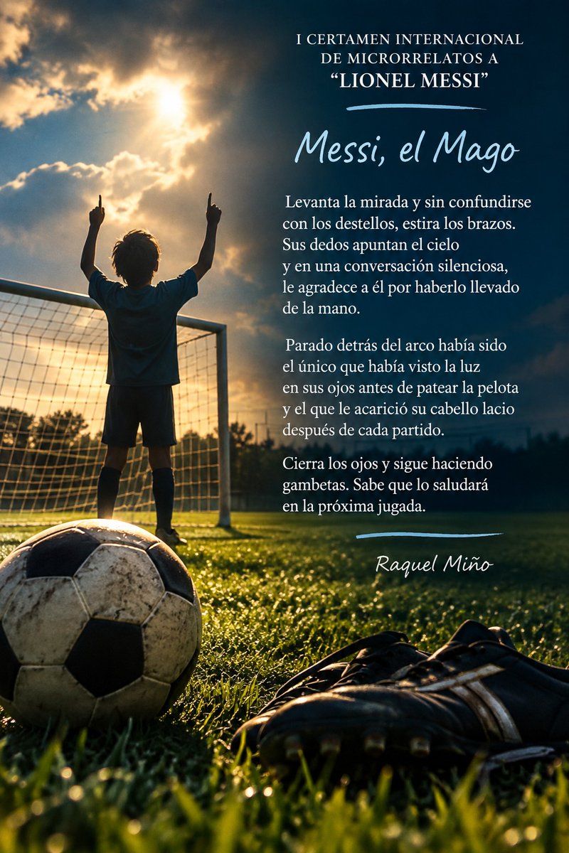 PLAZADELOSPOETA's tweet photo. sábado, 9 de junio de 2018
LA ESCRITORA ROSARINA RAQUEL MIÑO GANADORA DEL I CERTAMEN INTERNACIONAL DE MICRORRELATOS A “LIONEL MESSI ”
@fundacionmessi 
@afa 
@LioMessi_D10s https://t.co/2HJJQXO310