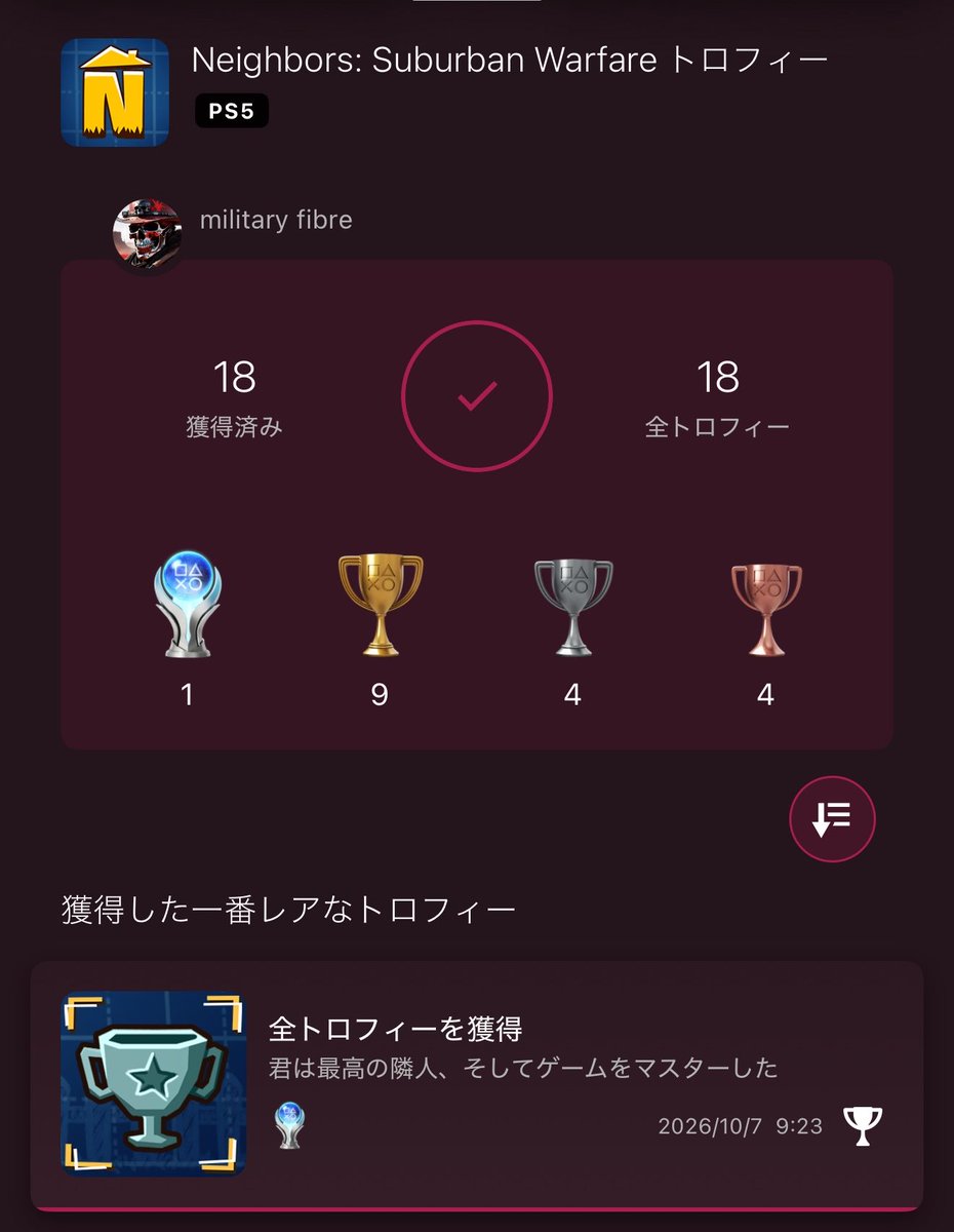 tjpwjamptnejx's tweet photo. 海外で話題だったご近所破壊ゲーPS5でもリリースしたので、早速みんなでトロコンしました👍
#NEIGHBORSSuburbanWarfare
#NAgames
No.246 https://t.co/eIqwFA9xiz