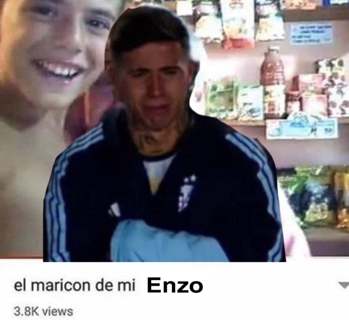 sunnyuzip's tweet photo. cada vez que enfocaban a enzo estaba llorando 10 veces mas fuerte que la anterior https://t.co/vr6Sw5U4hw