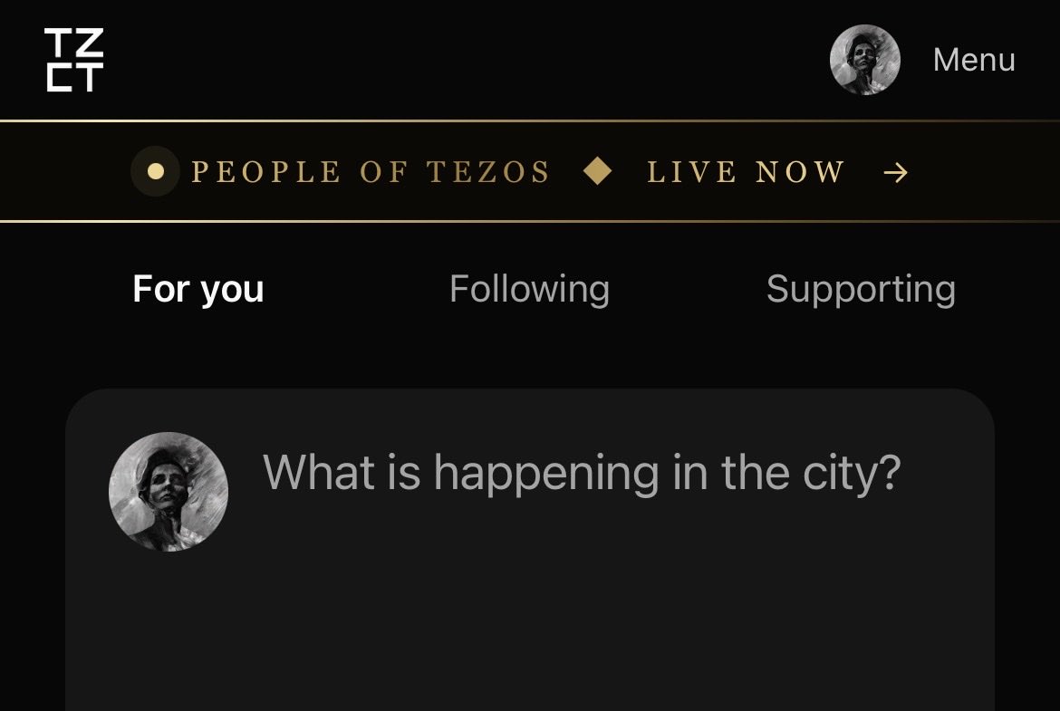 tezcity's tweet photo. Celebrating the new season of People of Tezos by @Pierreo01 on https://t.co/stYxT0X3Q7, the first social media platform on the @tezos blockchain, with built in creator subscriptions and tips 💙 https://t.co/5vmRbqakwY