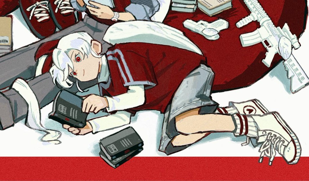 LoveBulletManga's tweet photo. The way Chiyo dresses like a little skater boy when not in a uniform 😭 https://t.co/4GdgKa1eYM