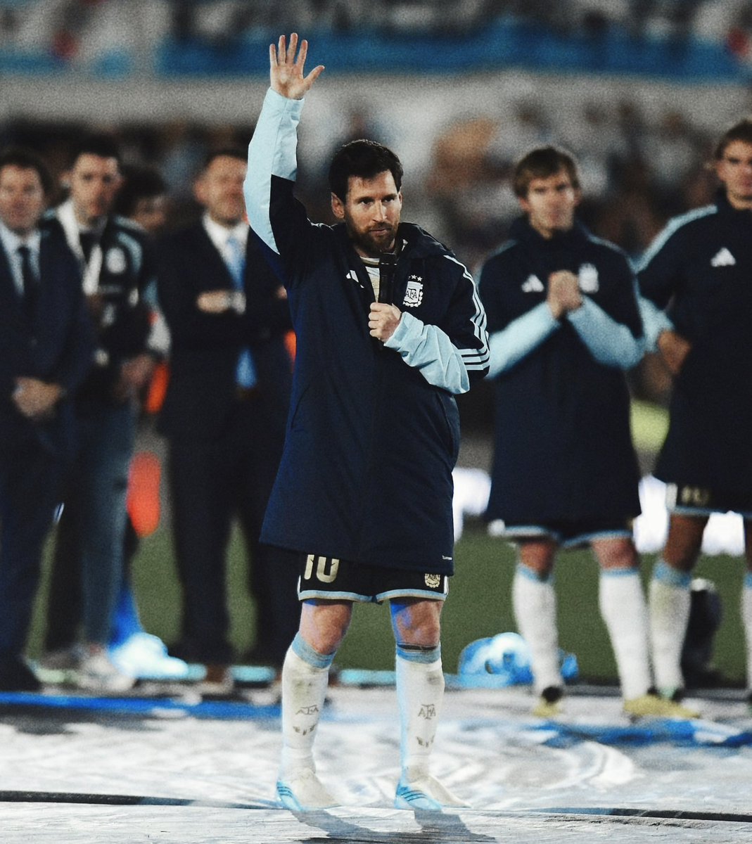 AlbicelesteTalk's tweet photo. 🚨🎙️ LEO MESSI FULL SPEECH:

"I have nothing left to do but thank this shirt. For 20 years, even through the worst moments, I never stopped fighting, pushing forward, giving everything I had and wanting to be here.

"Not coming here anymore and no longer being with the Argentina National Team is going to hurt a lot. If it were up to me, I would love to be here for my entire life, because playing for Argentina is the most beautiful thing there is.

"I think I’m talking more than ever today because I simply don’t want this moment to end.

"But I think the time has come for me to retire. The last World Cup took a lot out of us after everything we went through. We arrived in the final with just enough left in us, but we fought until the very end, like we always did.

"We came very close to winning it again, and despite everything that was said about us, nothing strange happened. The match against England took a lot out of us because we gave absolutely everything.

"In 2022, we had the dream of fulfilling not only my dream, but the dream of an entire country: becoming world champions again. And we did it.

"We won the World Cup, the Copa América, the Finalissima… I’m incredibly grateful for everything I experienced with this National Team.

"But this journey wasn’t only about 2022 or this last World Cup. So many teammates fought alongside me for this shirt long before we finally became world champions. Never doubt how much every one of them fought and gave for Argentina.

"It was a privilege and an honor to share the pitch with all of my teammates and to share so much of our lives together away from football. Every time we stepped onto the pitch, I knew we could compete against anyone because I had warriors beside me who were willing to leave absolutely everything out there.

"To achieve the biggest things, you need a strong group. And it’s during the most difficult moments that you truly discover what kind of team you have. That’s one of the biggest reasons we were able to achieve everything we did.

"And especially to this group: THANK YOU. They helped me fulfill the dream I had since I was a child. They helped me become a world champion.

"I also want to thank the people. I was lucky enough to play in so many cities across Argentina, and everywhere I went, I received an incredible amount of love.

"Throughout all these years, wherever we played in the world, the stadiums were always full of Argentinians. No matter the match or the distance, people made an enormous effort to be there. We know how difficult that is. Wherever we went in the world, it felt like we were playing at home because we could always feel your support.

"And that support has to continue. Difficult moments will come, and those are the moments when you have to support the team more than ever. You need strong, united groups because there will always be people who want to see the National Team fail, and we can’t give them that satisfaction.

"Here, in this stadium, I experienced one of the happiest days of my life: our first match at home after becoming world champions. It was beautiful. And today might be one of the saddest because I’m standing here saying goodbye.

"I’m going to miss all of you so much, but I’ll always be on your side. I’ll be supporting these boys and everyone who comes after them.

"There are so many emotions going through me right now. I’m surely forgetting many things I would like to say because this is a very difficult moment for me. The first person who comes to my mind is my dad.

"I’m going to miss playing here so much. I love you all, and I’m proud to be Argentine.

"I leave grateful, proud and at peace. Thank you for everything.” 🇦🇷❤️