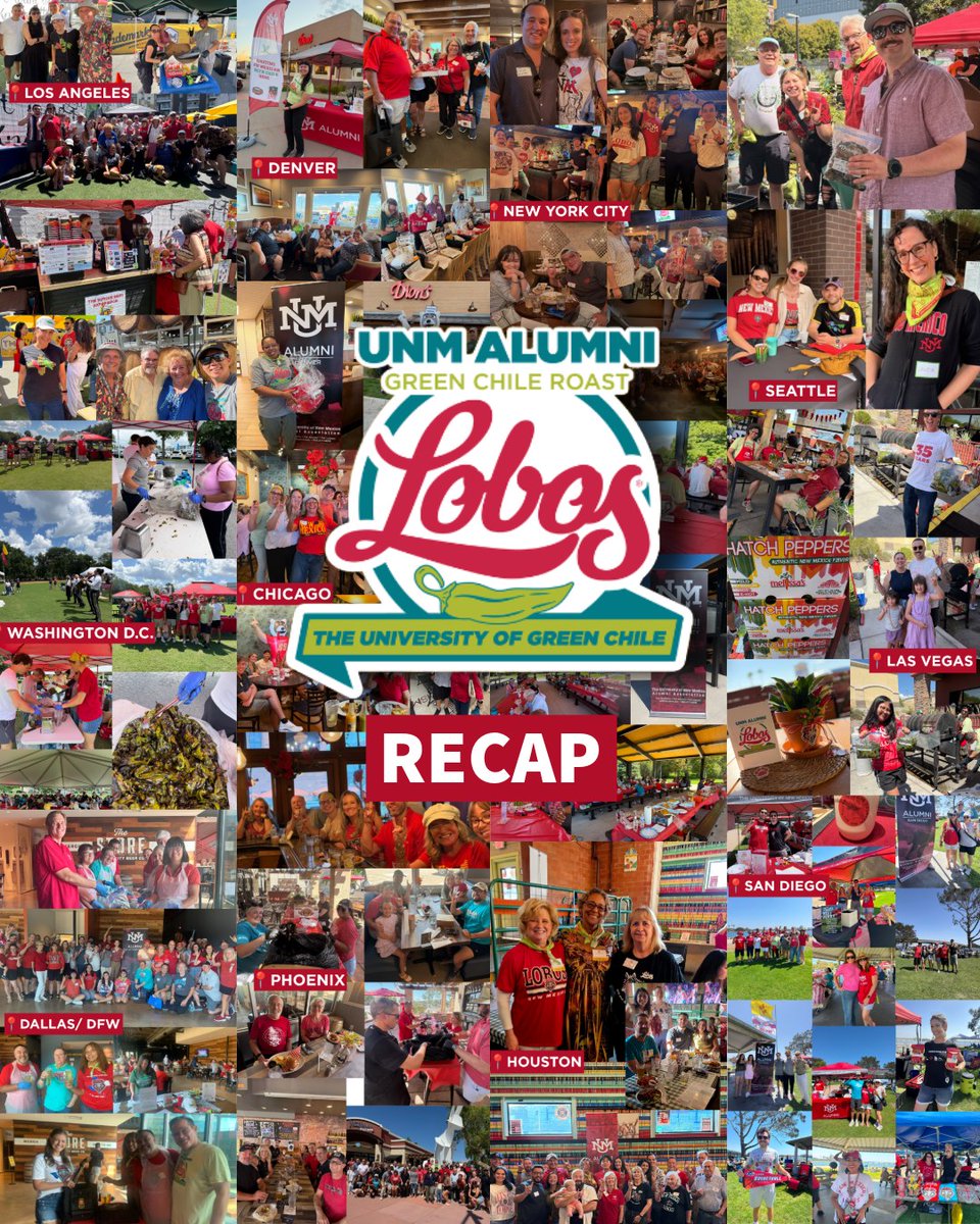 UNM's tweet photo. UNM Alumni 🤝 Green Chile

That's a wrap on @UNMAlumni's annual Green Chile roasts. Make sure to catch them next year! https://t.co/NIsFr152Jk