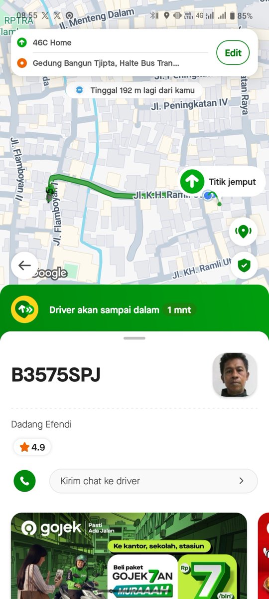 cikuspace's tweet photo. wdym 10 menit nungguin dia muter-muter ga bisa baca maps, pas udh di depan mata cancel trus muter balik wkwk https://t.co/QSCDWiZLfi