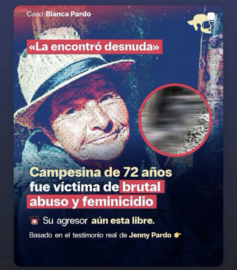 LaKarenRivera's tweet photo. Y si dejan de estar pendientes de la vida privada de Camilo Cifuentes y utilizan toda esa energía en hacer VIRAL el caso de la señora Blanca de SETENTA Y DOS AÑOS (72) que fue brutalmente abusada y víctima de feminicidio y su agresor sigue libre sin pagar por lo que hizo. https://t.co/pudaMXWQ7l