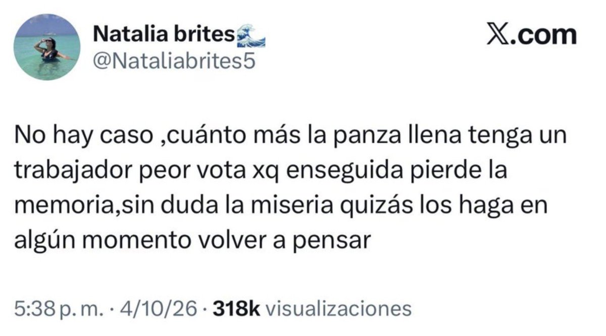 UnaTalMaka_'s tweet photo. Los pobres tienen que seguir siendo pobres, así votan por ellos. https://t.co/BL5JncIiga