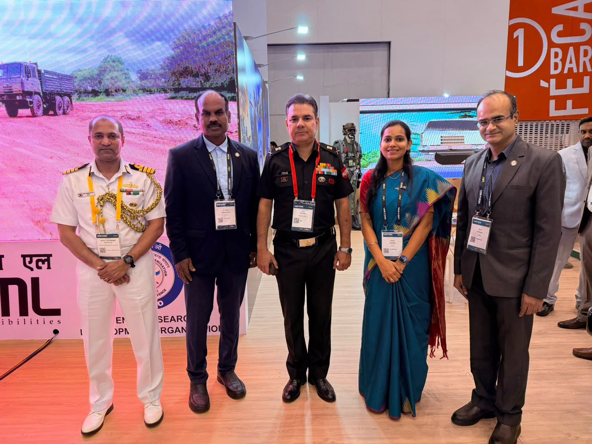 DRDO_India's tweet photo. As part of the India Pavilion, DRDO is actively participating in the #LandForces2026 Exposition. The pavilion was officially inaugurated by Ms. Kajari Biswas, Consul General of India for Western Australia and the Northern Territory, who subsequently interacted with the DRDO official for the technologies showcased

The stall also hosted senior Australian Government delegates—David Nockels, First Assistant Secretary, and Simeon Ward, Chief Program Officer of ASCA. Both dignitaries engaged with DRDO officials to review the featured systems and technologies, opening discussions to explore potential avenues for future collaboration.