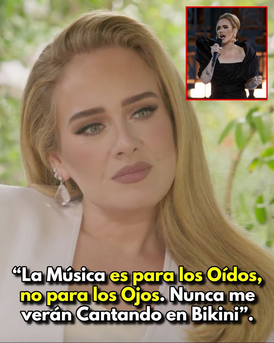 negociosyempren's tweet photo. 🚨 ¡POLÉMICA!

🤩 Adele, una de las Cantantes más escuchadas del Mundo, con más de 120 Millones de Ventas entre discos y sencillos, lanzó una frase poderosa y reflexiva sobre la industria musical. https://t.co/U9ID7WZMg6