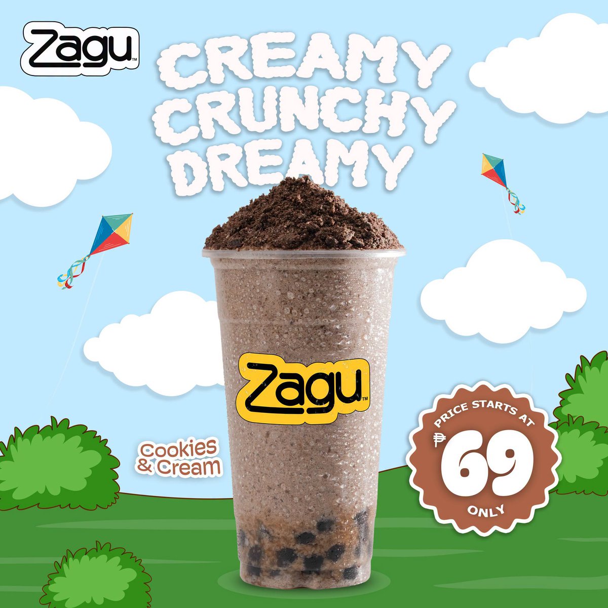 CityMallPh's tweet photo. Zagu Cookies and Cream is loaded with creamy goodness and chewy pearls that you cannot miss📷📷📷 Enjoy it now in a CityMall near you
#CityMallPH #Zagu https://t.co/Gs1q2JiTJ4
