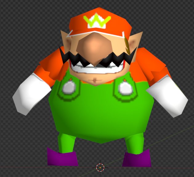 LeoHaha2401's tweet photo. Wawario model found deep in the MP2 files... weird. https://t.co/TpX0SMoGS0