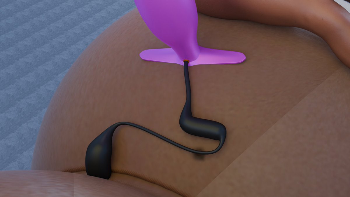 JunkerSwell's tweet photo. Oh! guess stuff got a bit out of control!
now Sombra has finally found a blimp of her own once Junkerqueen was unable to fight back at her relentless shenanigans.. hope she grows tired of this...

#nsfw #overwatch #junkerqueen #inflation #blender #sombra #bodyinflation #expansion https://t.co/0UsXxM5ZtV