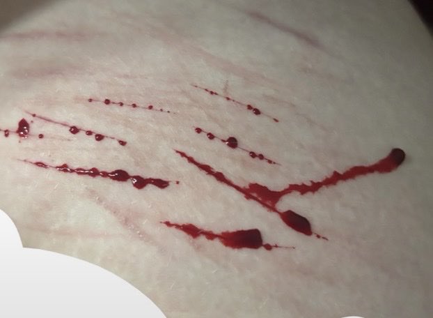 earlteaas's tweet photo. some  SFX AI GENERATED art i made! who else lovesss making halloween makeup https://t.co/Y3xRs1i5gn