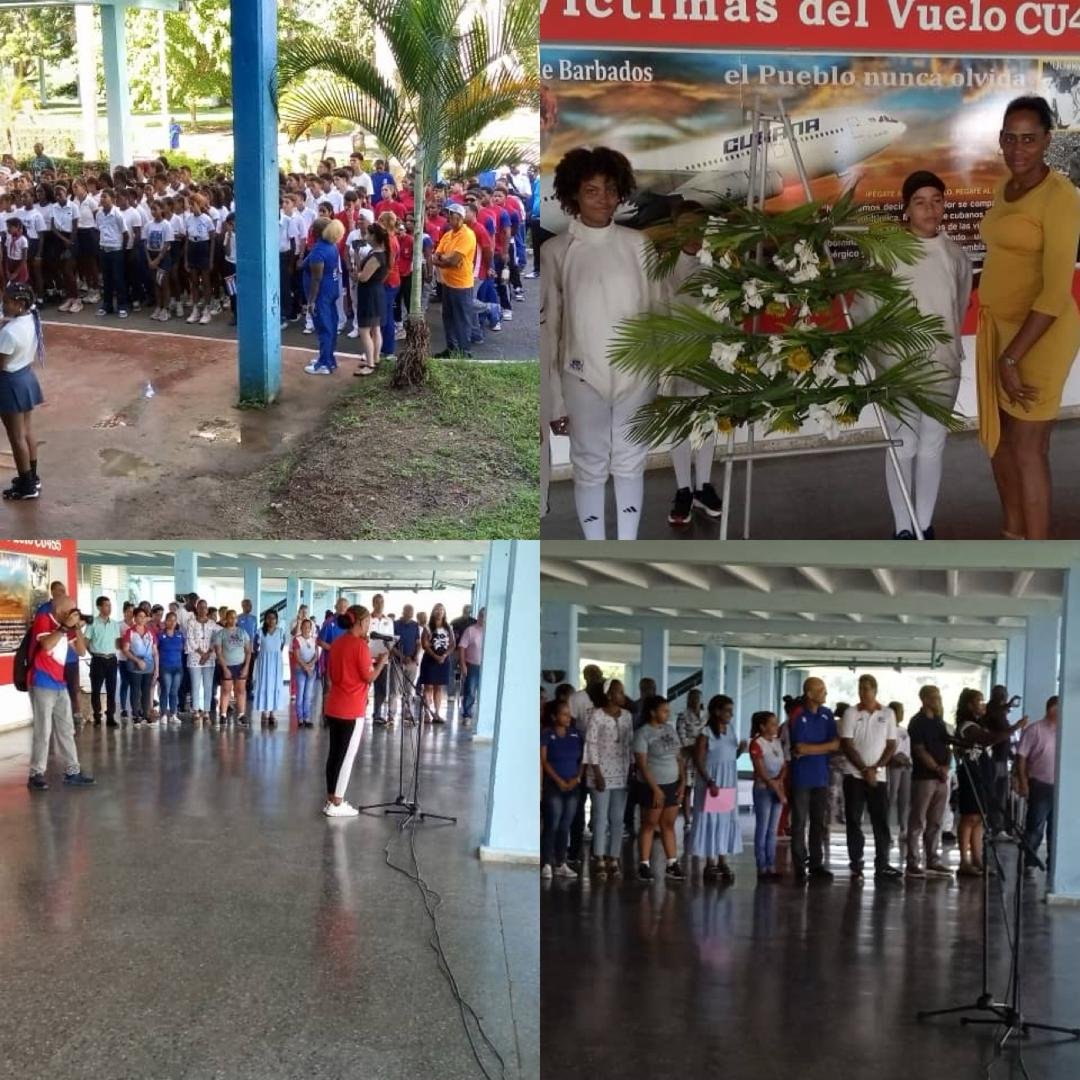 IzquierdoAlons1's tweet photo. Se realizó acto en la EIDE Mártires de Barbados, por el 50 aniversario del crimen y el 49 de fundada la institución por Fidel Castro.
#LaHabanaViveEnMí https://t.co/m5Sb3LDsTr