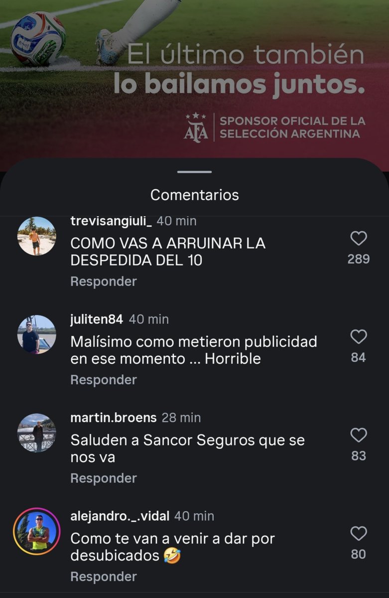 therealbuni's tweet photo. LA GENTE FUE AL INSTAGRAM DE SANCOR SEGUROS Y LOS ESTAN CAGANDO A PUTEADAS KJJ https://t.co/8wqe1PvffB